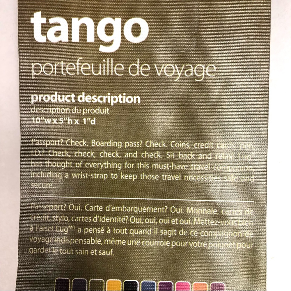 LUG Tango Quilted Travel Wallet Ocean Blue - Picture 7 of 8